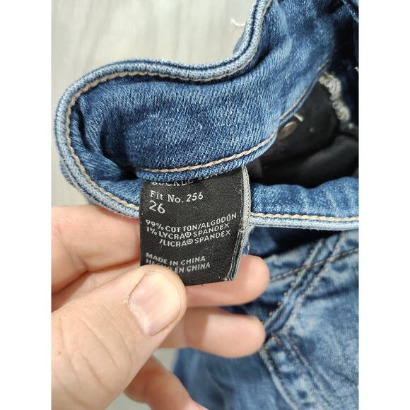 Buckle Black Distressed Women's Jeans Size 26 BBW2110 Stretch Grunge - Picture 5 of 8